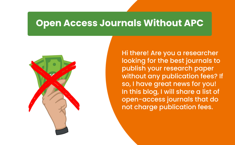 Open Access Journals Without Publication Fees